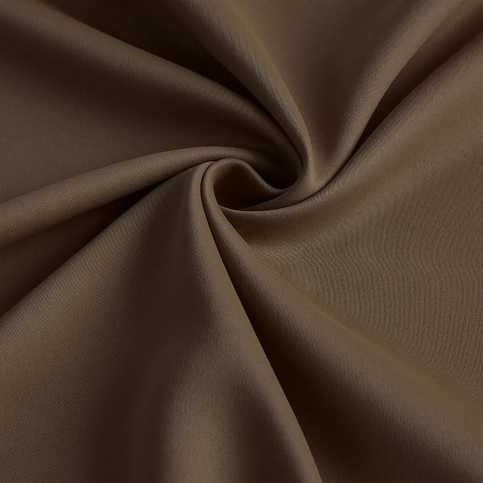 Brown Blackout Curtains 132 Inches Long 11 feet Tall, Extra Long Pinch Pleats - Image 7