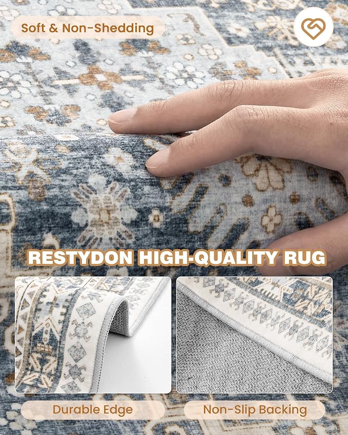 Washable Runner Rug 2.5x14, Long Kitchen Rugs Non-Slip, Soft Hallway Runner - Image 7
