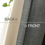 MIULEE 100% Blackout Linen Curtains - Image 6