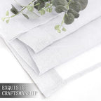 Tollpiz Short Sheer Curtains Linen Textured Bedroom Curtain Sheers Light - Image 7