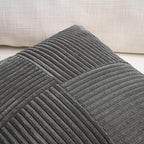 Fancy Homi 2 Packs Dark Gray Lumbar Decorative Throw Pillow Covers 16x28 Inch - Image 3