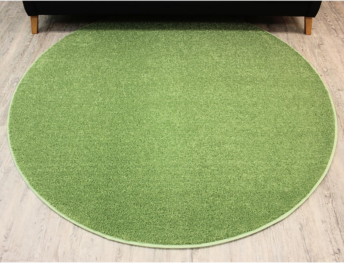 KOECKRITZ Soft and Colorful Kids Classroom Area Rugs (Passes Flammability Pill Test) Many Sizes and Bright Colors to Select from (3' Round, Lime)