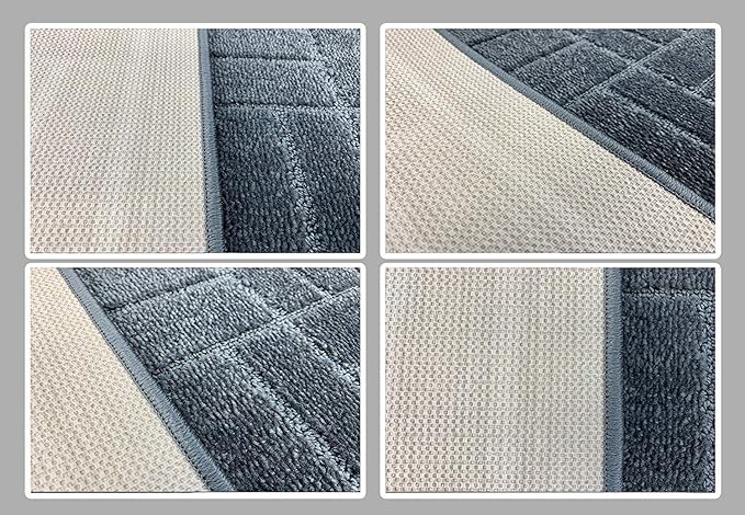 15 Ft Charcoal Hallway Runner Rug Non Slip Washable, Kitchen Entryway | Custom - Image 6