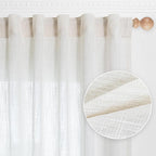 MYSKY HOME 90 Inch Curtains for Sliding Glass Door Windows, Living Room - Image 9