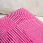 Fancy Homi 2 Packs Hot Pink Samll Decorative Throw Pillow Covers 14x14 Inch - Image 3