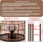 Upgraded Squirrel Proof Bird Feeders, 3Lbs Capacity Caged Bird Feeder, Innovative DIY Starling-Proof, Flexible Adjustment of Grille Size, Caged Seed Tube Feeders Outside Hanging(Copper)