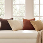 Topfinel 20x20 Decorative Pillow Covers Set of 4 Rustic Modern Soft Corduroy - Image 2