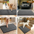 Front Door Mat, Heavy Duty Waterproof Doormat 61.5"x36", Stain Fade Resistant - Image 4