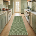 GarveeHome 2.5x8 Checkered Kitchen Runner Rug by GarveeHome