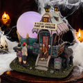 Madam Lenora's Tent of Wonder Halloween Village with Multicolor LED Lights & Swirling Iridescent Globe