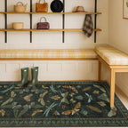 Dark Green 2'6"x10' Long Runner Rugs - Image 6
