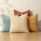 MIULEE Fall Boho Farmhouse Decorative Throw Pillow Covers 18x18 Inch 4 Packs - Image 5