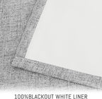 Yakamok Dove Grey Linen Textured Curtains 96 Inches Long - Image 3