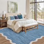 GarveeHome Scalloped Washable Area Rug 8 x 10 Rug - Image 3