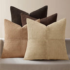 MIULEE Boho Decorative Throw Pillow Covers 20x20 Set of 4 Farmhouse Neutral by MIULEE