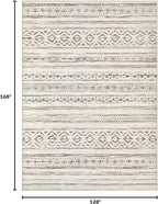 cotiled Boho 10x14 Area Rug for Living Room: Large Moroccan Washable Rug | - Image 2