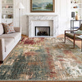 RELEANY Washable 7'x10' Abstract Area Rug by RELEANY