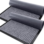 OLANLY 2-Pack Front Door Mats 71x23, Waterproof Heavy-Duty Doormats | Light Gray by OLANLY