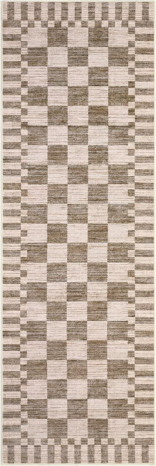GarveeHome 2x12 Checkered Kitchen Runner Rug - Image 4