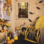 Vintage Halloween Wall Decor Rabbit Cult of the Occult Forest Canvas Wall Art Poster Gothic Dark Academia Decorations Room Creepy Print Spooky Pictures 24X36inch Unframed
