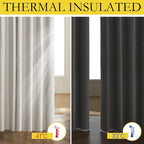 NICETOWN 100% Blackout Nursery Curtains, Thermal Insulated & Noise Reducing - Image 7