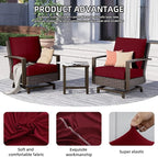 14Pcs Outdoor Cushion Covers, Elastic Patio Cushion Covers | Washable, - Image 3