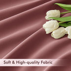MIULEE Dusty Rose Back Tab Blackout Curtains 52x84 Inch Length 2 Panels Set | - Image 6