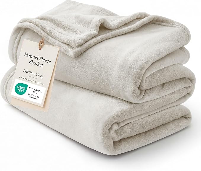 Bedsure GentleSoft Fleece Blanket King Size Linen by Unknown