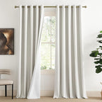 NICETOWN 100% Absolutely Blackout Linen Curtains by NICETOWN