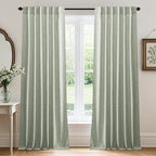 RYB HOME Linen Semi Sheer Curtains by RYBHOME