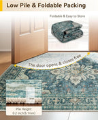 RELEANY Washable Area Rug, Runner 2'x5', Water Repellent, Pet Friendly - Image 6