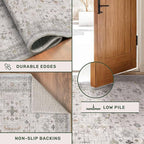Washable Long Runners for Hallways, 3x8 Low Pile Kitchen Runner Rug, Bohemian - Image 5