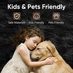 3x5 Black Fluffy Soft Area Rug Non-Slip - Image 7