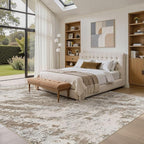 DMOYEST 6x9 Washable Area Rug: Abstract Modern Non-Slip Carpet, Soft Low Pile - Image 4