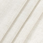Linen Textured Half Curtains for Windows Back Tab Rod Pocket Window Toppers - Image 7
