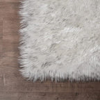 Latepis 2x5 Runner Faux Fur Rug White - Image 6