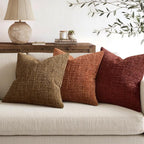 MIULEE Chenille Textured Fall Throw Pillow Covers Bronze 20x20 Set of 2 | - Image 5