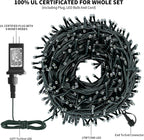 XTF2015 Christmas String Lights 170FT 500 LED, End-to-End Plug 8 Modes Memory Function with Timer - UL Certified - Outdoor Indoor Fairy Christmas Lights for Tree, Patio, Garden, Holiday (Multicolor)