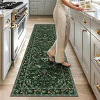 HEBE Hallway Runner Rug 2'x8', Washable Non Slip Kitchen Rug Runner | Soft Boho - Image 9