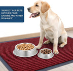 OLANLY 2-Pack Front Door Mats 59x34, Waterproof Heavy-Duty Doormats | Wine Red - Image 6