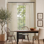 Pitalk Birch Beige Linen Curtains 96 Inches Long 2 Panels - Image 2