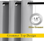 NICETOWN Bedroom Blackout Curtains Panels - Image 2