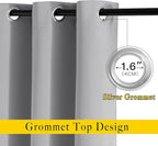 NICETOWN Bedroom Blackout Curtains Panels - Image 2