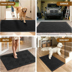 Front Door Mat, Heavy Duty Waterproof Doormat 29.5"x17", Stain Fade Resistant - Image 8
