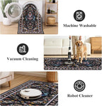 HEBE Hallway Runner Rug 2'x6', Washable Non Slip Kitchen Rug Runner | Soft Boho - Image 5