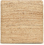 REDEARTH · Cube Pouf Foot Stool Ottoman - Jute Braided Pouffe Poof Accent Sitting - Set of 2 Footrest for The Living Room, Bedroom, Nursery, Patio, Lounge, Office - 14.5”x14.5”x16” - Natural