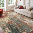 RELEANY Washable 6'x9' Abstract Area Rug by RELEANY
