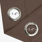 Chocolate Brown Thermal Blackout Curtains/52 x 108 Inch/Set of 2 Panels Room - Image 5