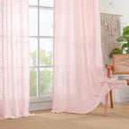 Linen Curtains for Living Room 84 inch Length 2 Panels, 52 x 84 Inch | Light - Image 9
