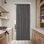 Pinch Pleat Modern Charcoal Grey Semi Sheer Thick Linen Curtains 50Wx80L | - Image 7
